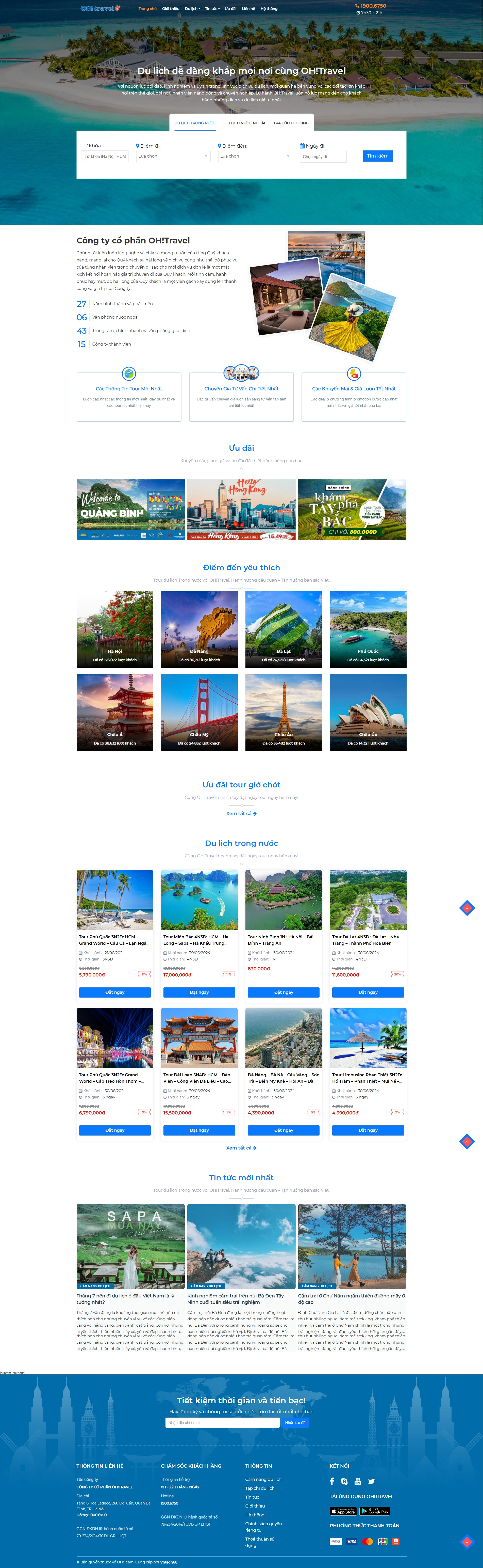 Giao diện tour du lịch 001